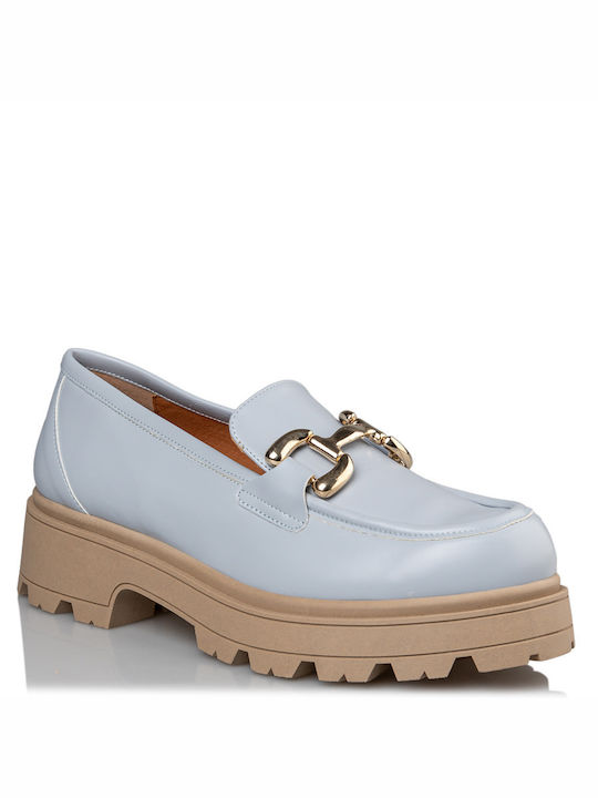 Envie Shoes Women's Loafers in Light Blue Color