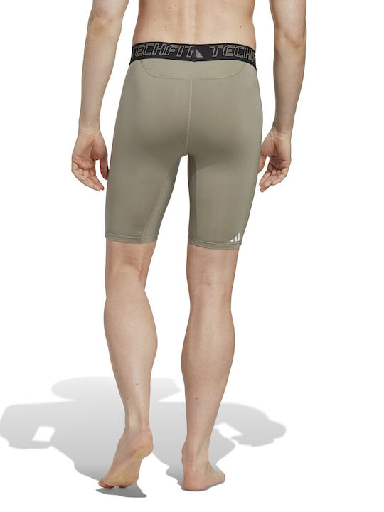 adidas Techfit Ανδρικό Ισοθερμικό Παντελόνι Compression Μπεζ