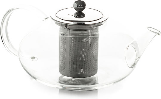 Luigi Ferrero FR-8121B Τσαγιέρα με Φίλτρο Γυάλινη Διάφανη 1200ml