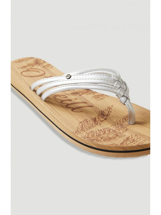 O'neill Ditsy Frauen Flip Flops in Silber Farbe