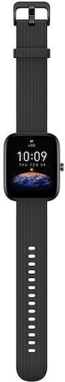 Amazfit Bip 3 Pro 45mm Waterproof Smartwatch with Heart Rate Monitor (Black)