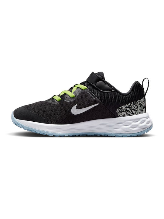 Nike Kids Sports Shoes Running Revolution 6 Jp Ps Black