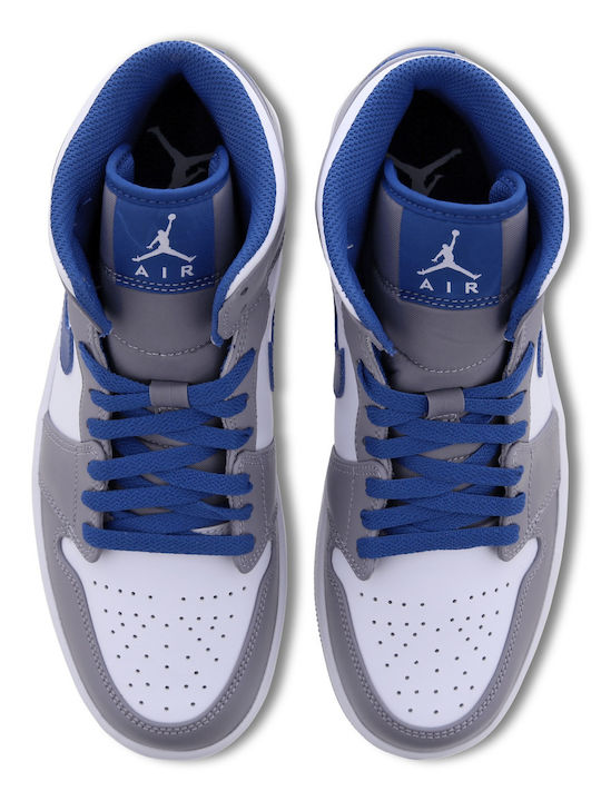 Air  1 Mid Boots Cement Grey / True Blue / White