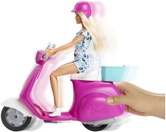 Barbie Puppe Und Ihr Scooter Fahrzeug Für Puppen Für 3+ Jahre