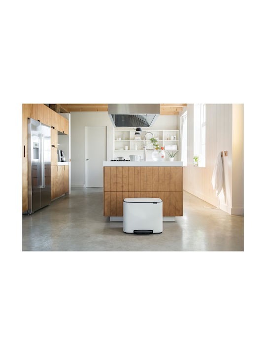 Brabantia Bo Waste Bin Recycling with Pedal White 34lt 1pcs