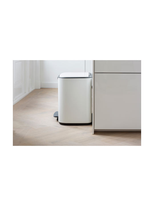 Brabantia Bo Waste Bin Recycling with Pedal White 34lt 1pcs
