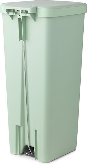 Brabantia Кошче Stepup за Боклук Пластмасово с Педал Зелено 40л 10 Брой