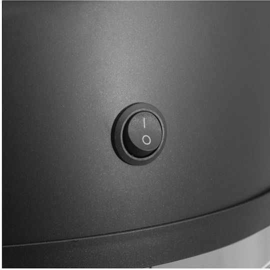 5Five Metallischer Mülleimer Mit Sensor Silber 42l