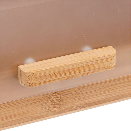5Five Bread Box with Lid made of Bamboo Beige 38.5x28x18.5cm