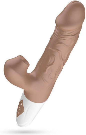 Crushious El Matador Αναρροφητής Αιδοίου με Δόνηση Thrusting Rabbit Vibrator With Suction Καφέ