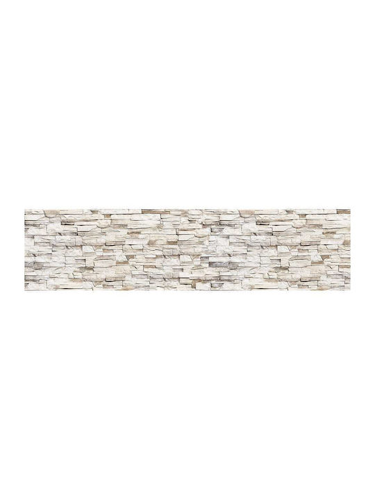 Dekorativer Aufkleber Wand Beige Stones XL Küche / Badezimmer 1Stück 240x60cm Ango