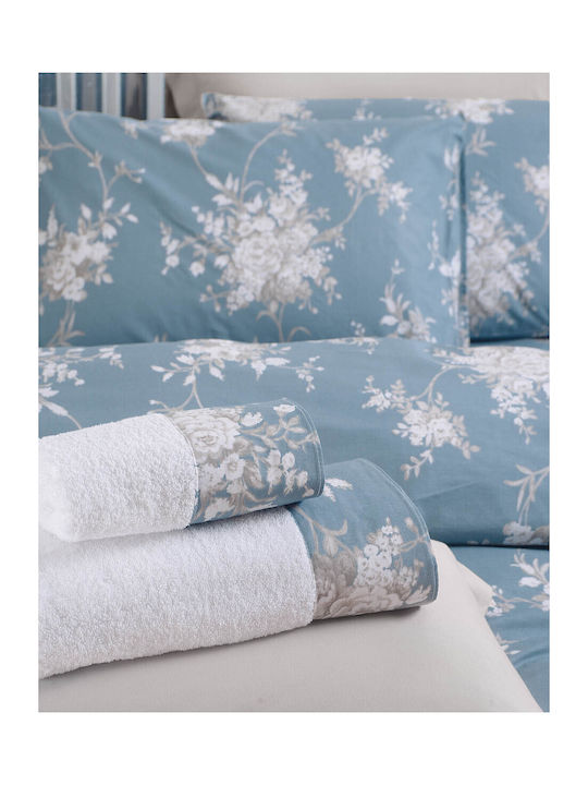 Rythmos Sheet Sets Queen 230x260cm. Mathilde Blue 4pcs