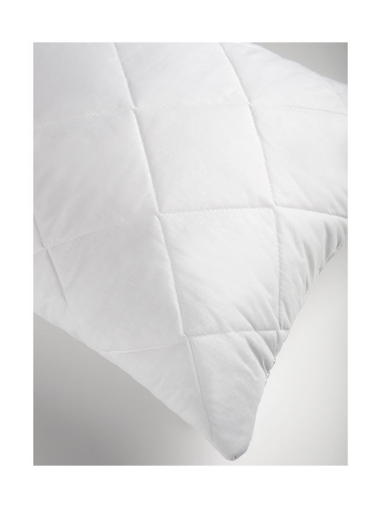 Vesta Home Minerva Σετ Προστατευτικά Μαξιλαριών Καπιτονέ Λευκά 45x65εκ.