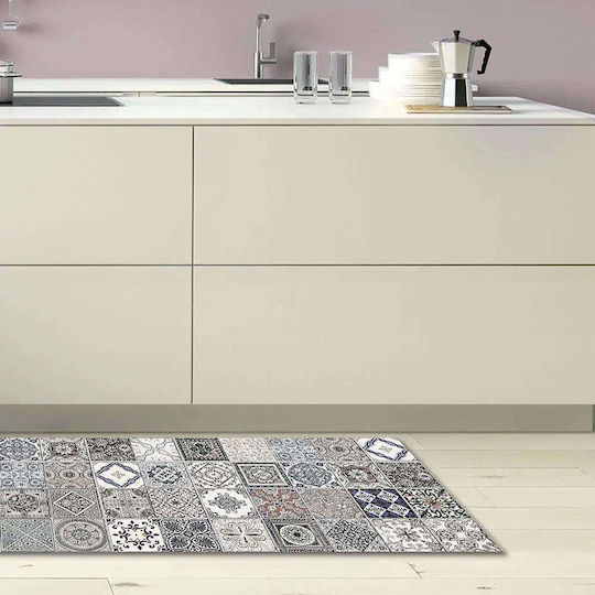 Ango Kitchen Mat Runner Waterproof with Anti-slip Underlay Gray 50x180εκ.