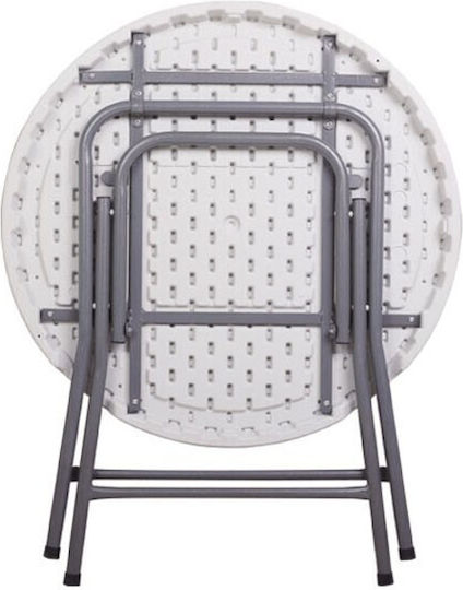 Table Catering Foldable 80x80x74cm White Table Catering Foldable 80x80x74cm White