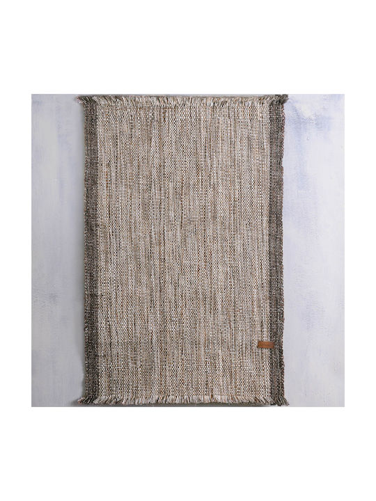 Rythmos Hera Rug Rectangular Summer with Fringes Brown