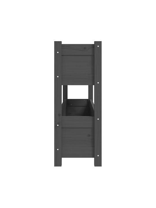 vidaXL Blumenkasten Hölzernes Gray 112x25x66cm.