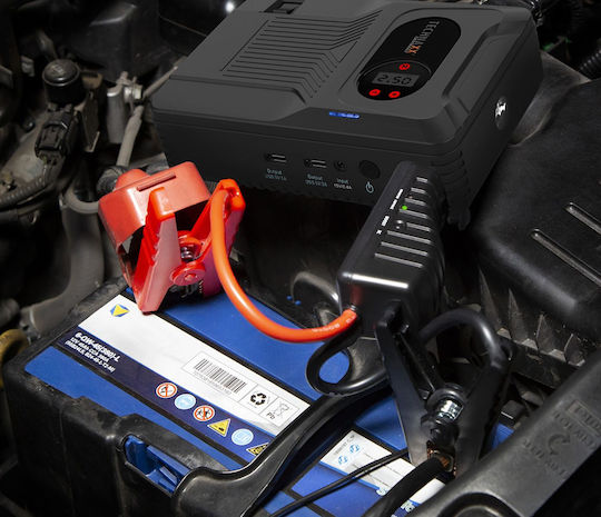 Technaxx Jump Starter TX-219 Portable Car Battery Jump Starter & Charger 14000mAh with Power Bank / USB / Pump / Φακό