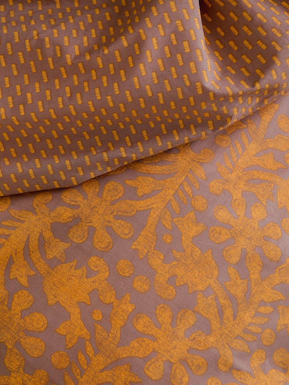 Nima Salma Покривало Единично Памук Deep Orange 160x245см