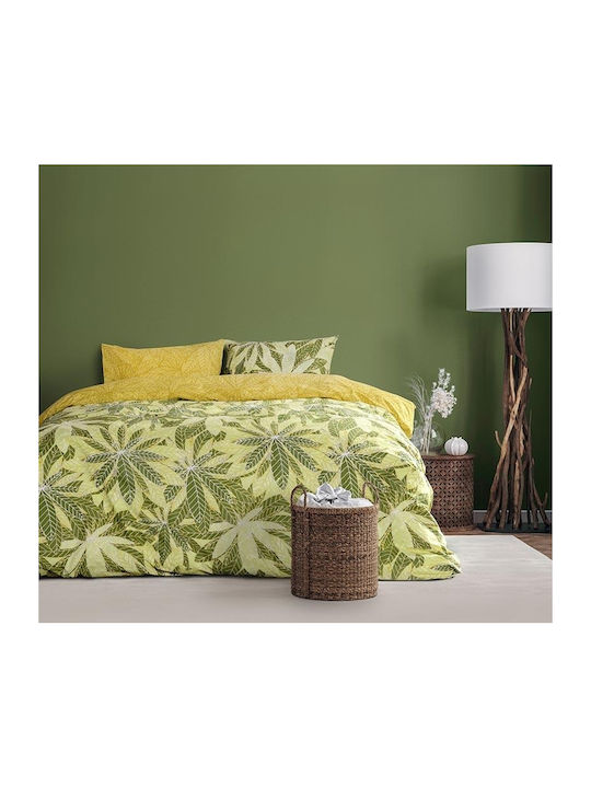 Kocoon Raellia Coverlet Queen Size Cotton Green 220x245cm