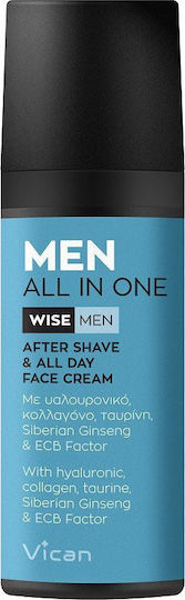 Wise Men 24h Men's Face Cream for Moisturizing Anti-aging & Restoring with Hyaluronic Acid 50ml