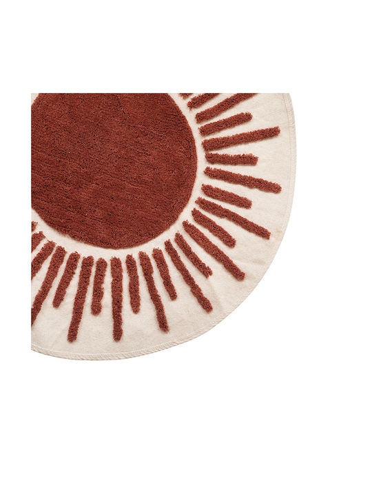 A-S Tuft Ali Rug Round Cotton Ecru