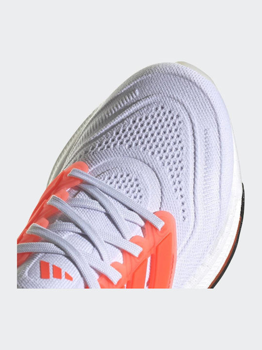 Ultraboost 23 Αθλητικά Παιδικά Παπούτσια Running με Κορδόνια Cloud White / Solar Red