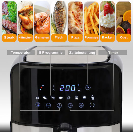 First Austria Air Fryer 5lt Μαύρο FA-5053-4