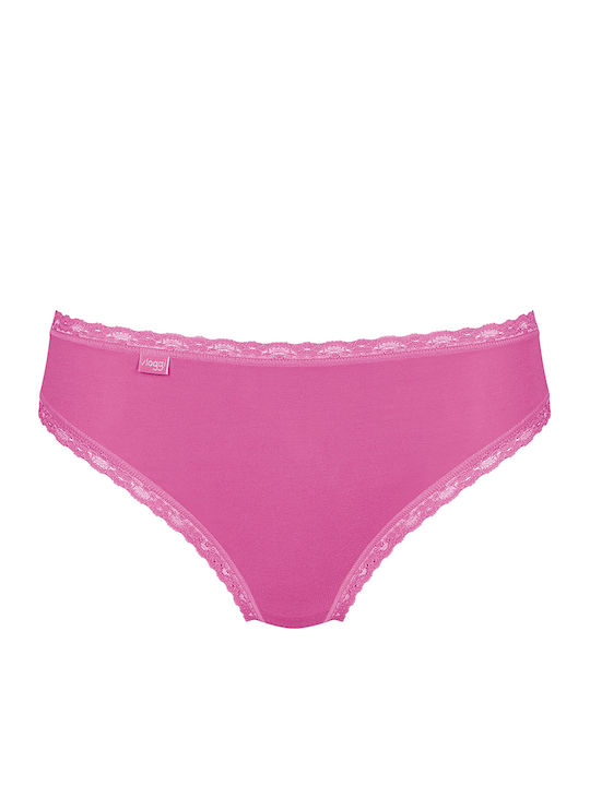 24/7 Weekend H Βαμβακερά Дамско Слип 3Pack Fuchsia/Blue/Beige