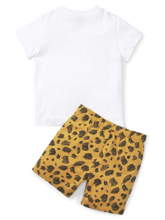 Puma Kids Set with Shorts Summer 2pcs White