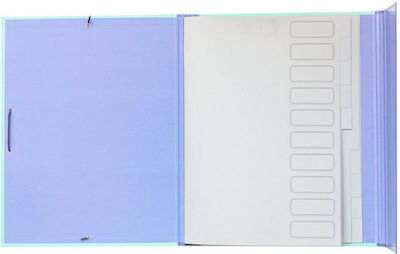 Mr. Wonderful Folder with Rubber Band for Paper A4 Turquoise