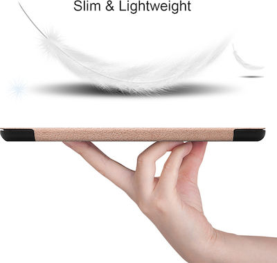 Sonique Flip Cover Δερματίνης Ανθεκτική Ροζ Χρυσό (Galaxy Tab S7 FE 12.4")