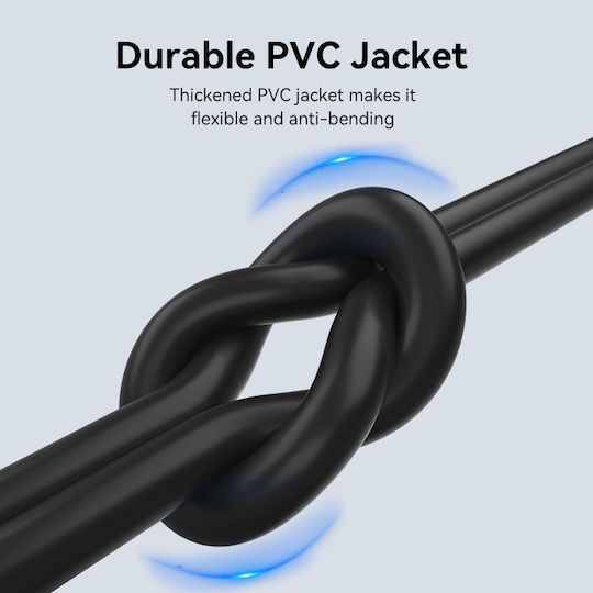 Vention USB 2.0 Cable USB-C male - USB-A Μαύρο 0.25m CTHBC
