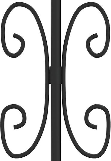 vidaXL Metallzäune mit Speeren in Schwarz Farbe 1.15x2.4m