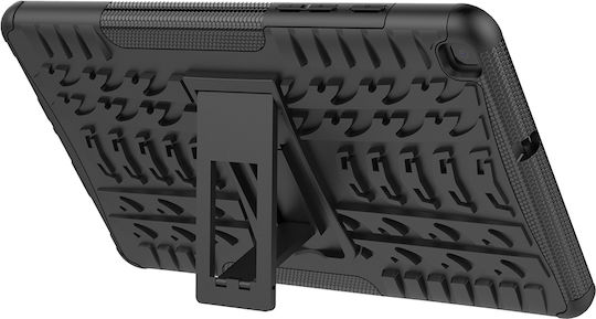 Sonique Defender Rückseite Umschlag Dauerhafte Schwarze (Galaxy Tab A 8.0 2019)
