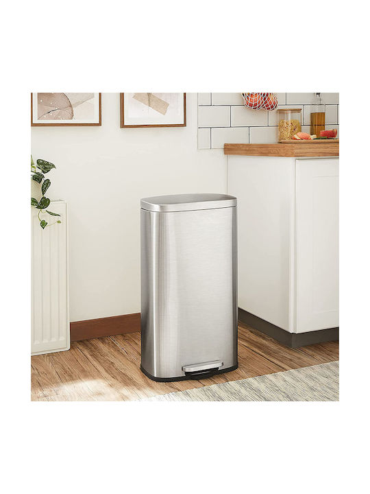 Vesta Waste Bin Waste made of Stainless Steel with Pedal Silver 50lt 1pcs