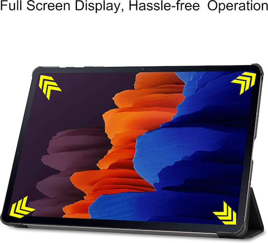 Sonique Тънък Флип Капак Издръжлив Черен Samsung Galaxy TAB S7+ 12,4" / Galaxy TAB S8+ 12,4"