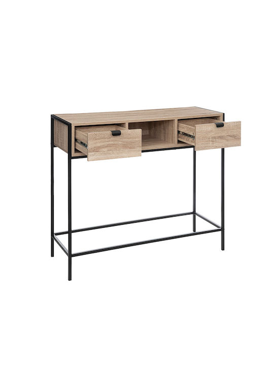 Aliaj Console Table Wood & Metal L100xW35xH80cm