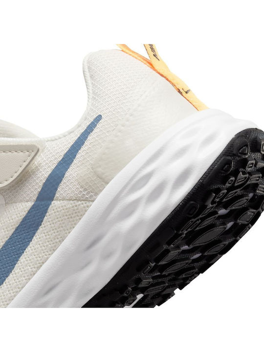 Revolution Revolution 6 Kids Sports Shoes Running with Hoop & Loop Closure White