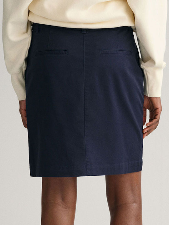 Gant Pencil High Waist Mini Skirt in Navy Blue color