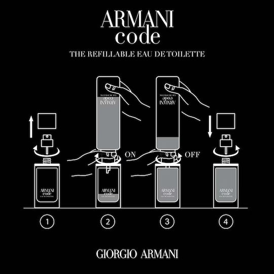 Giorgio Armani Code Тоалетна вода Многократна употреба 75мл