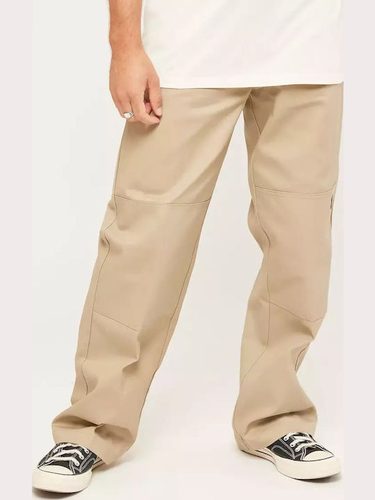 Double Knee Trousers Chino in Loose Fit Beige