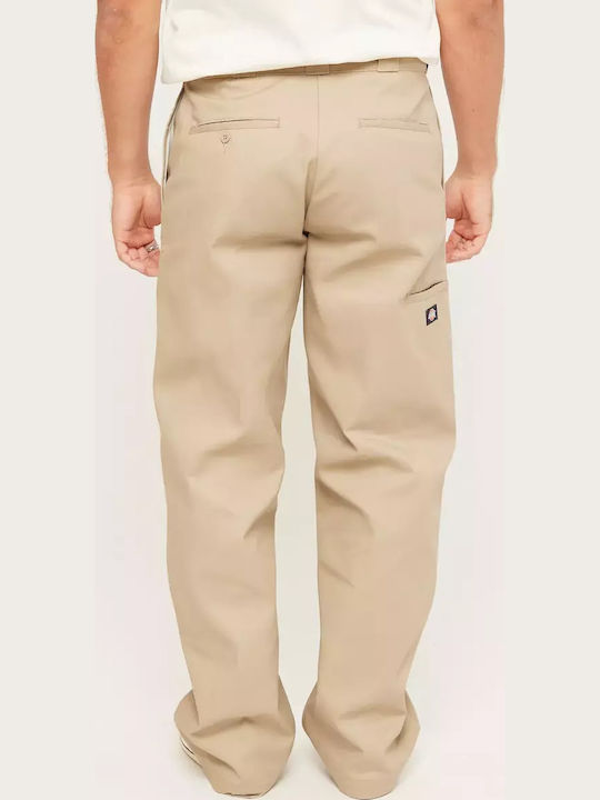 Double Knee Trousers Chino in Loose Fit Beige