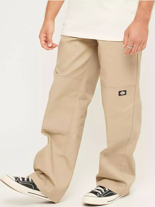 Double Knee Trousers Chino in Loose Fit Beige