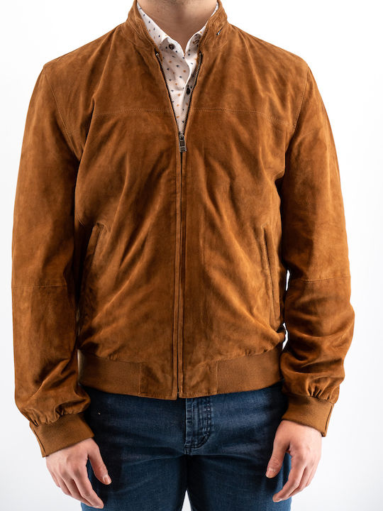 Lederjacke Jacke Tabac Braun