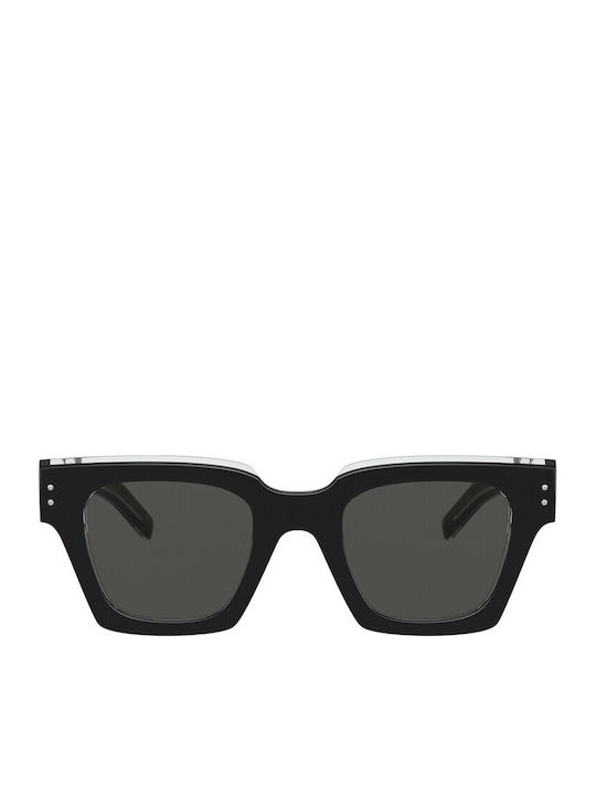 Dolce & Gabbana Дамски Слънчеви Очила с Черна Пластмасова Рамка и Кафяви Стъкла DG4413 675/R5