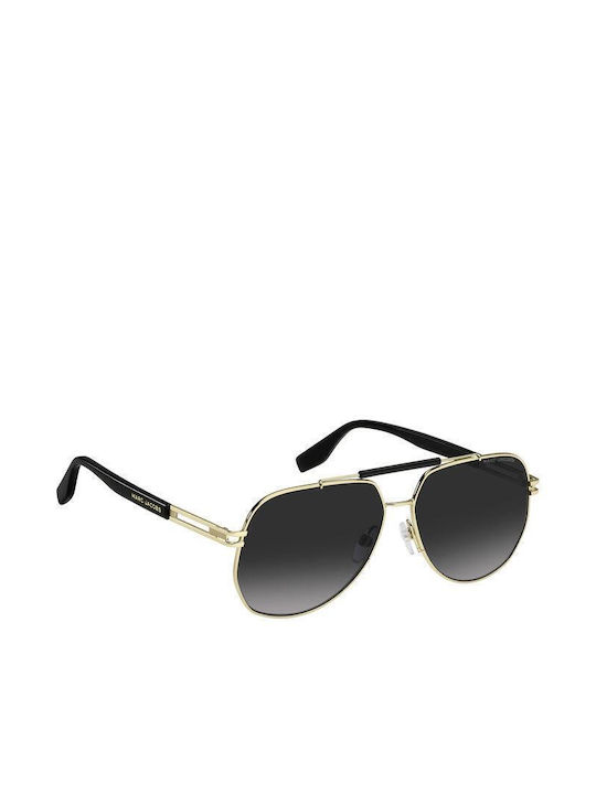 Marc Jacobs Sonnenbrillen mit Gold Rahmen und Schwarz Verlaufsfarbe Linse MARC 673/S 8079O/9O