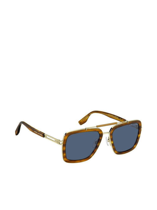 Marc Jacobs Sonnenbrillen mit Braun Schildkröte Rahmen und Blau Linse MARC 674/S HR3/KU