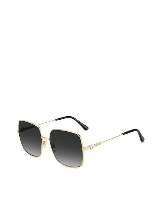 Jimmy Choo Lili Sunglasses with 2M2/9O Metal Frame and Black Gradient Lens