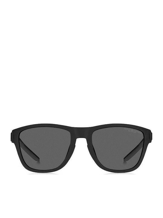 Tommy Hilfiger Unisex Γυαλιά Ηλίου με Μαύρο Κοκκάλινο Σκελετό και Γκρι Polarized Φακό 2054110035-6M9